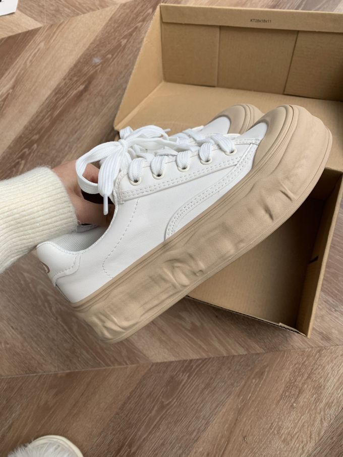 厚底 圆头 低帮 系带 深口鞋 