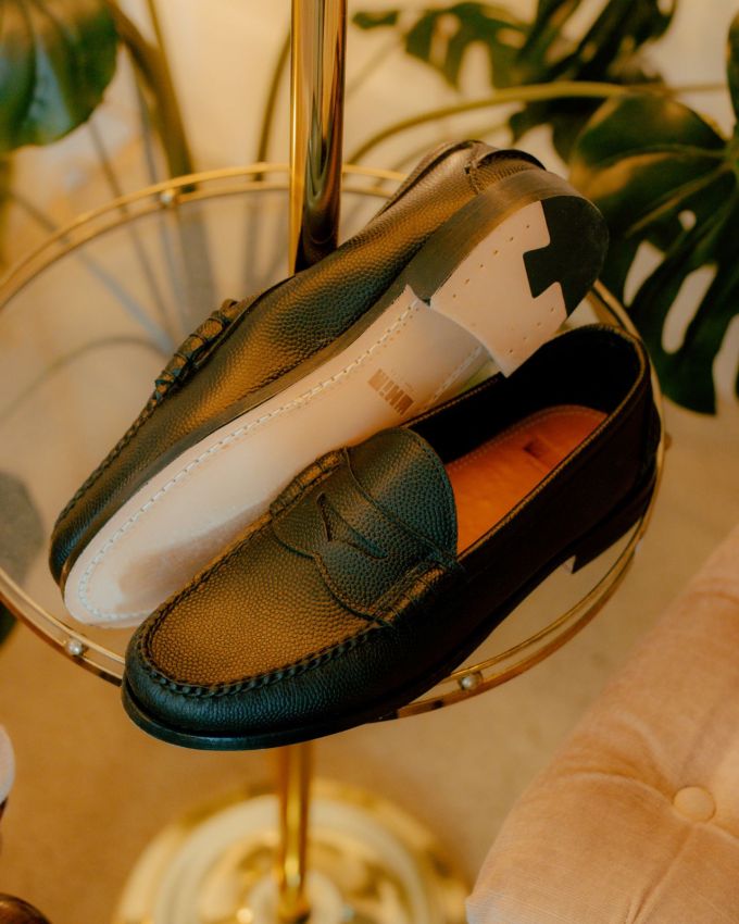 低跟 圆头 低帮 一脚蹬 深口鞋 皮革 