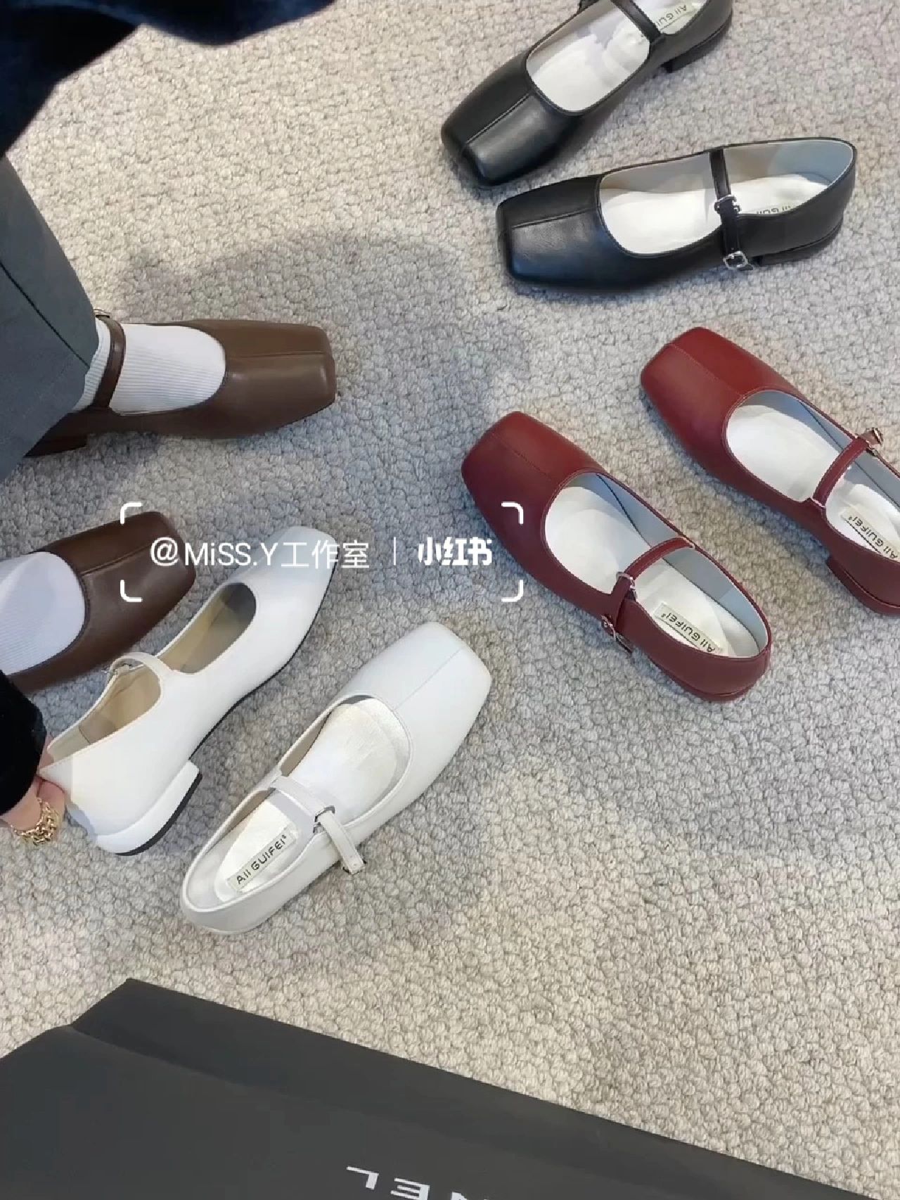 方头 低帮 袢扣 中口鞋 皮革  - VALI鞋履AI设计主图