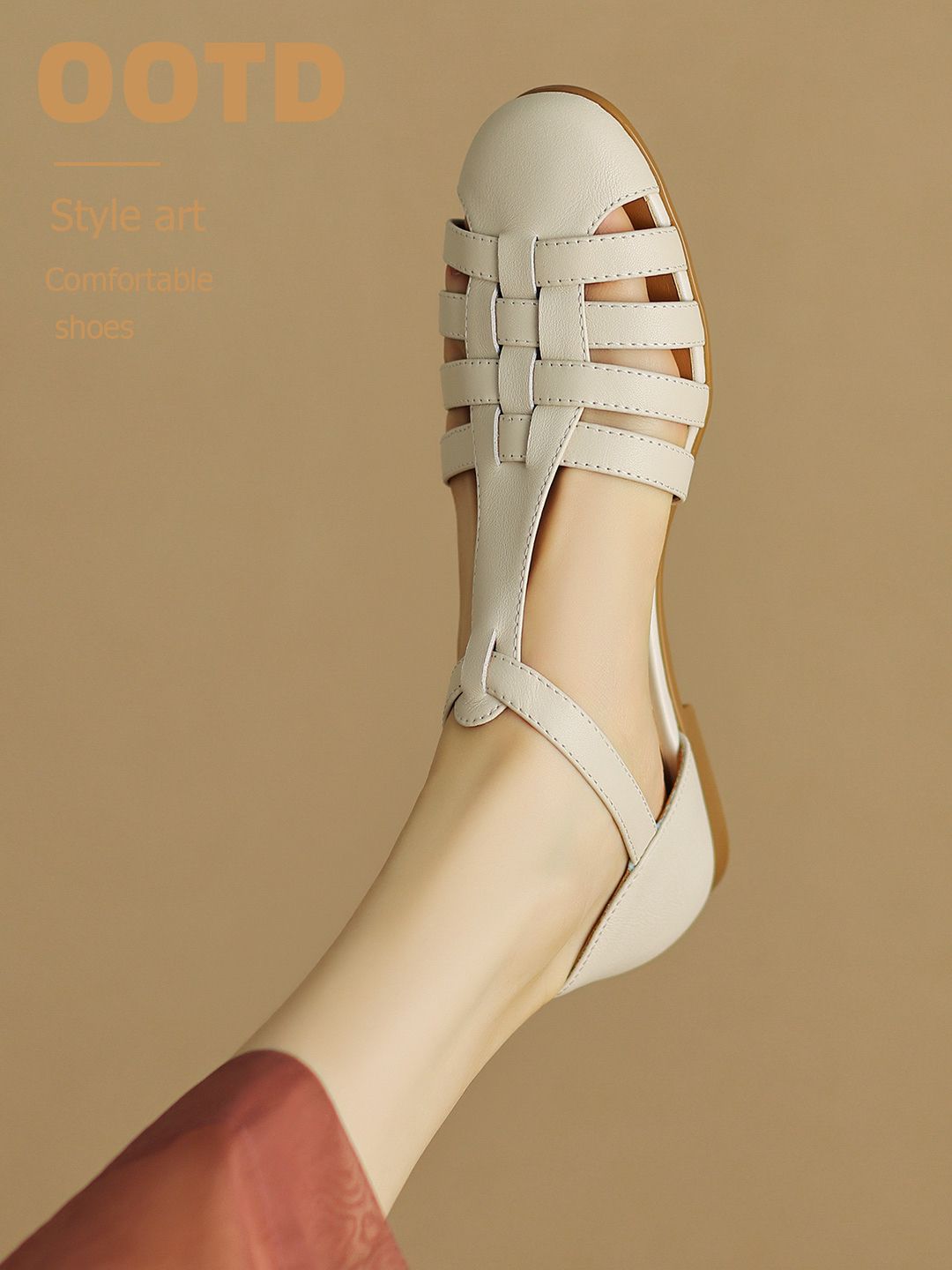 圆头 低帮 浅口鞋 皮革  - VALI鞋履AI设计主图