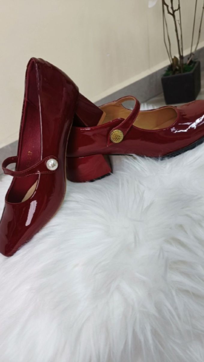 中跟 低帮 袢扣 浅口鞋 皮革 