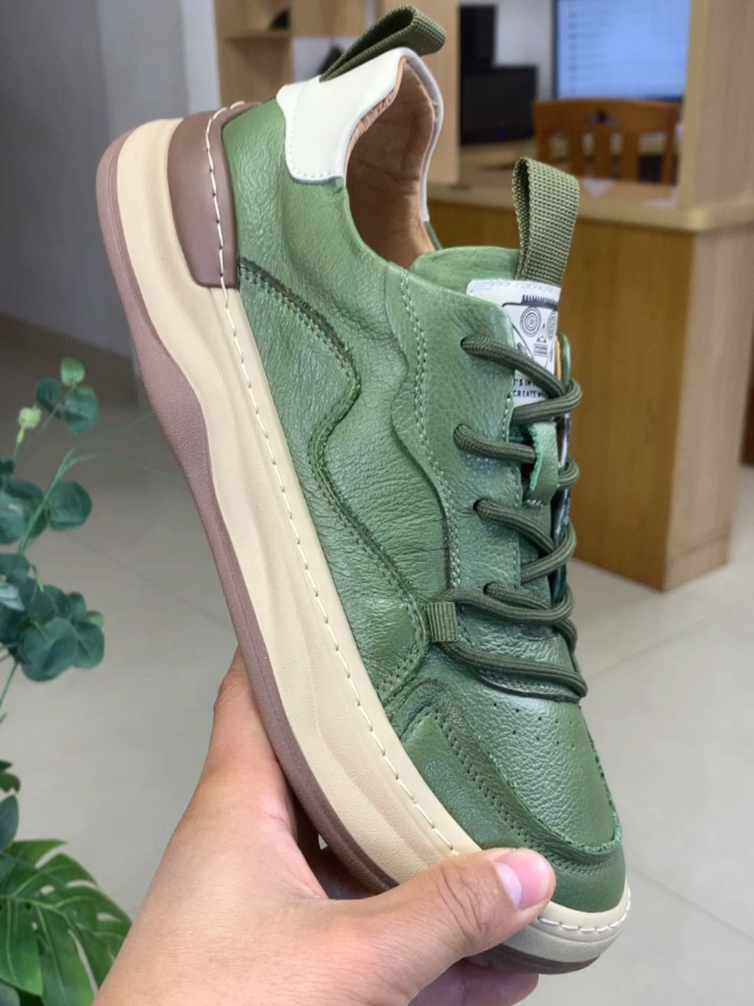 平底 圆头 低帮 系带 深口鞋  - VALI鞋履AI设计主图