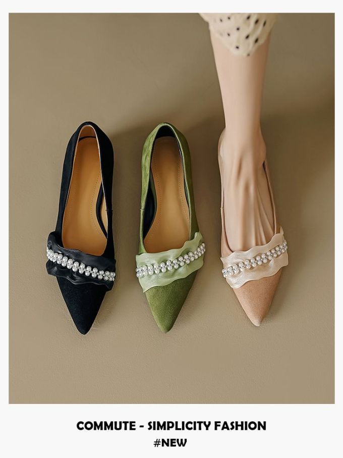 尖头 低帮 一脚蹬 浅口鞋 