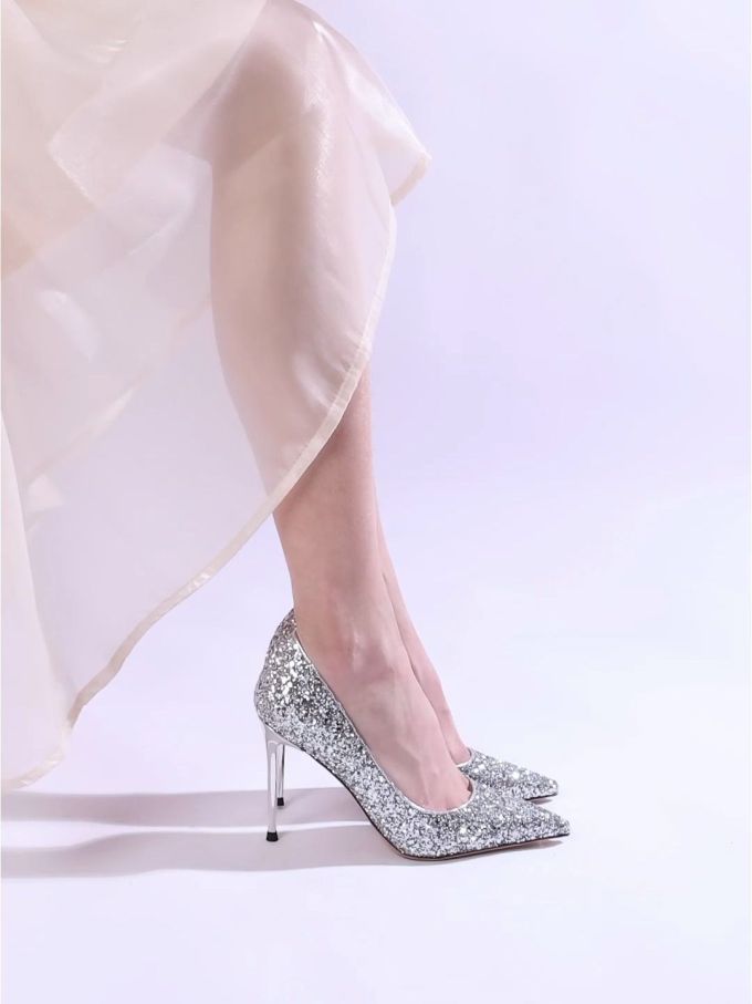 细跟 高跟 尖头 低帮 一脚蹬 浅口鞋 