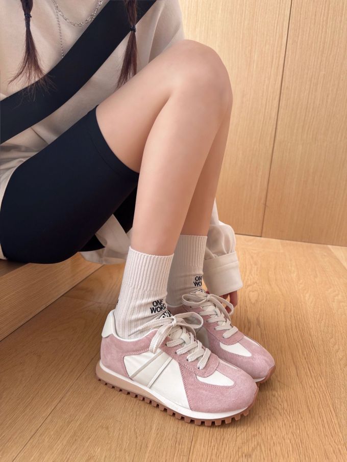 平底 圆头 低帮 系带 深口鞋 