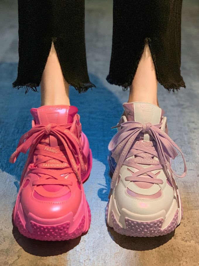 圆头 高帮 系带 深口鞋 皮革 