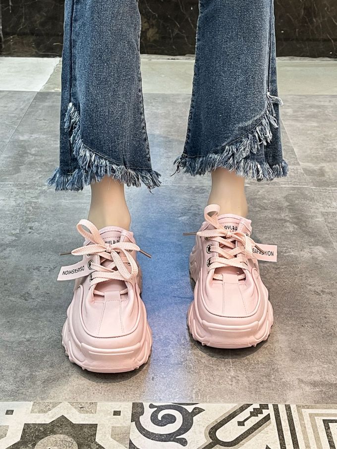 圆头 低帮 系带 深口鞋 