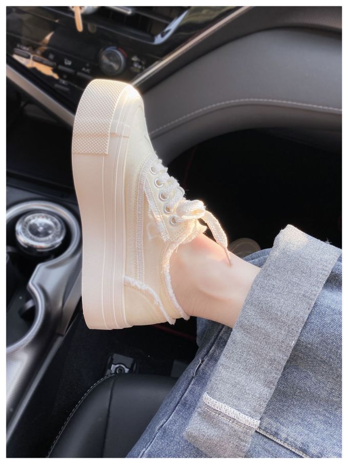 厚底 圆头 低帮 系带 深口鞋 