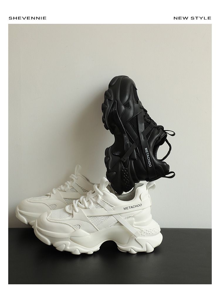 厚底 圆头 低帮 系带 深口鞋  - VALI鞋履AI设计主图