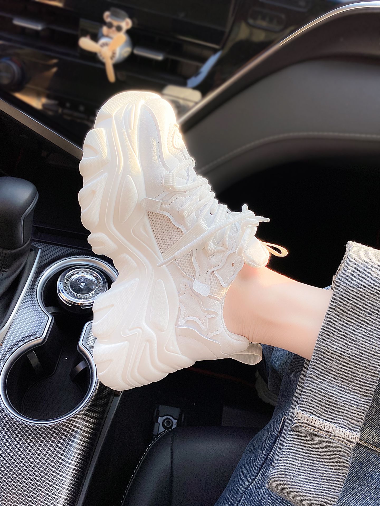 厚底 圆头 低帮 系带 深口鞋 蕾丝  - VALI鞋履AI设计主图