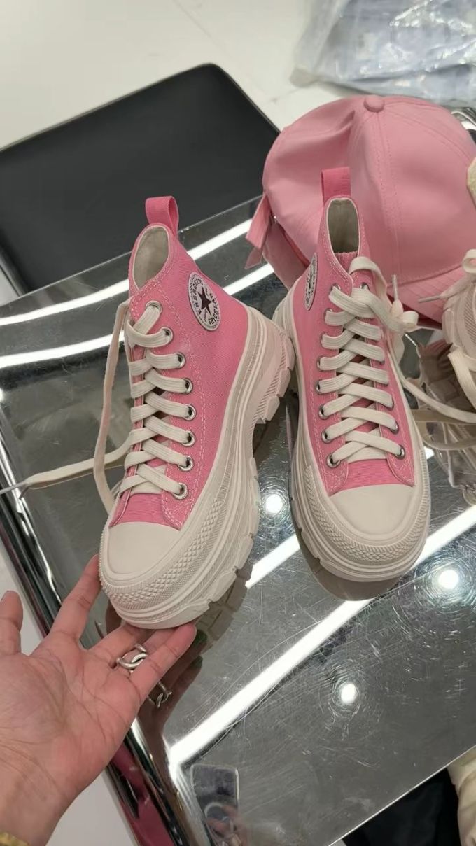 厚底 圆头 低帮 系带 深口鞋 