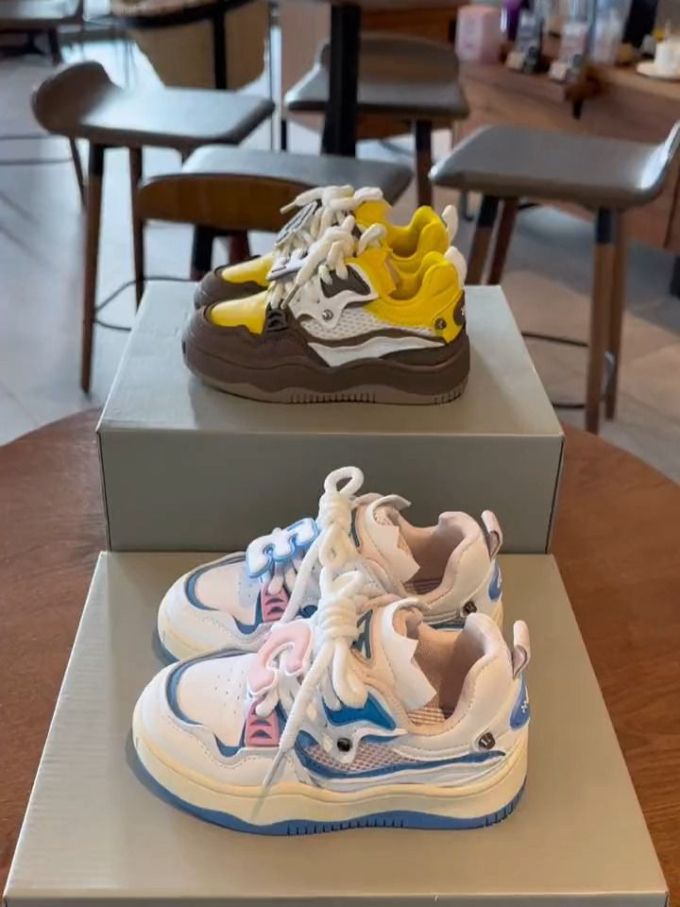 厚底 圆头 低帮 系带 深口鞋 