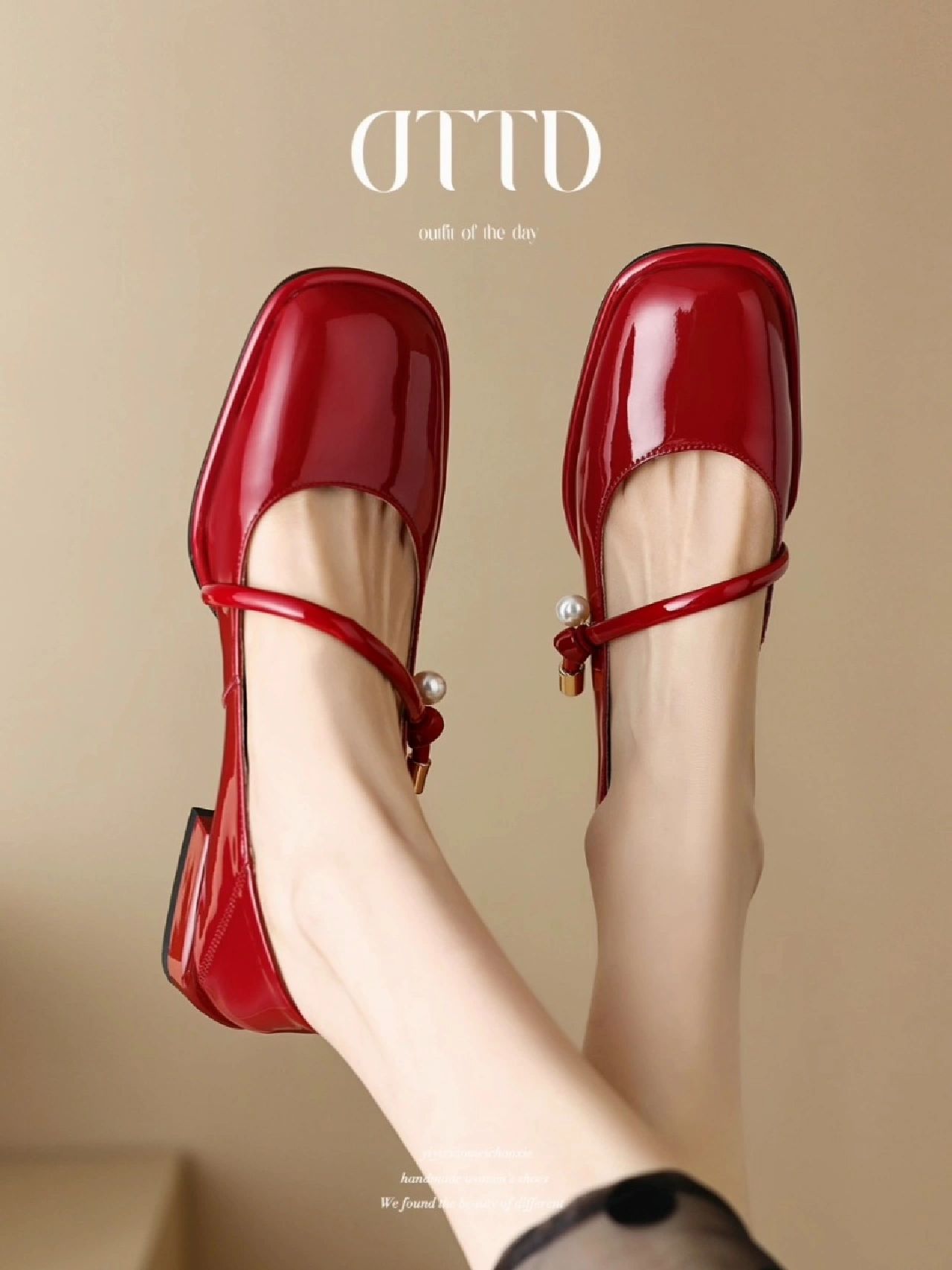 方头 低帮 浅口鞋 皮革  - VALI鞋履AI设计主图