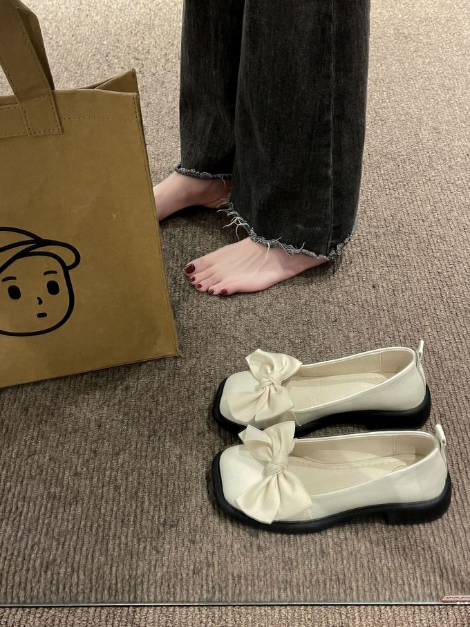 圆头 低帮 一脚蹬 浅口鞋 