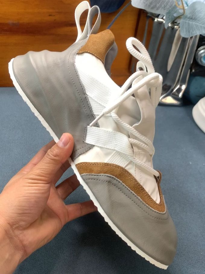 厚底 尖头 低帮 系带 深口鞋 