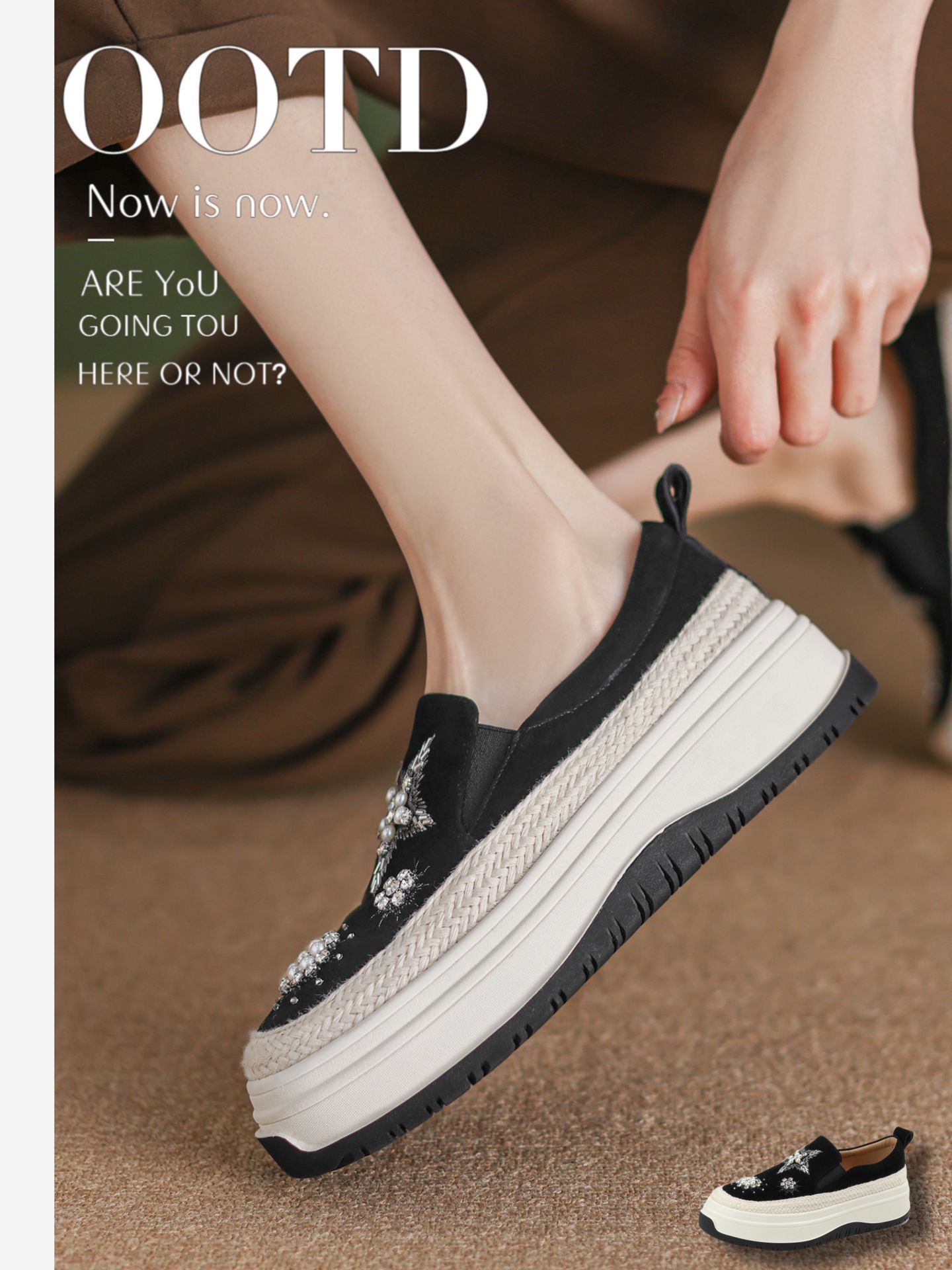 平底 圆头 低帮 一脚蹬 深口鞋  - VALI鞋履AI设计主图