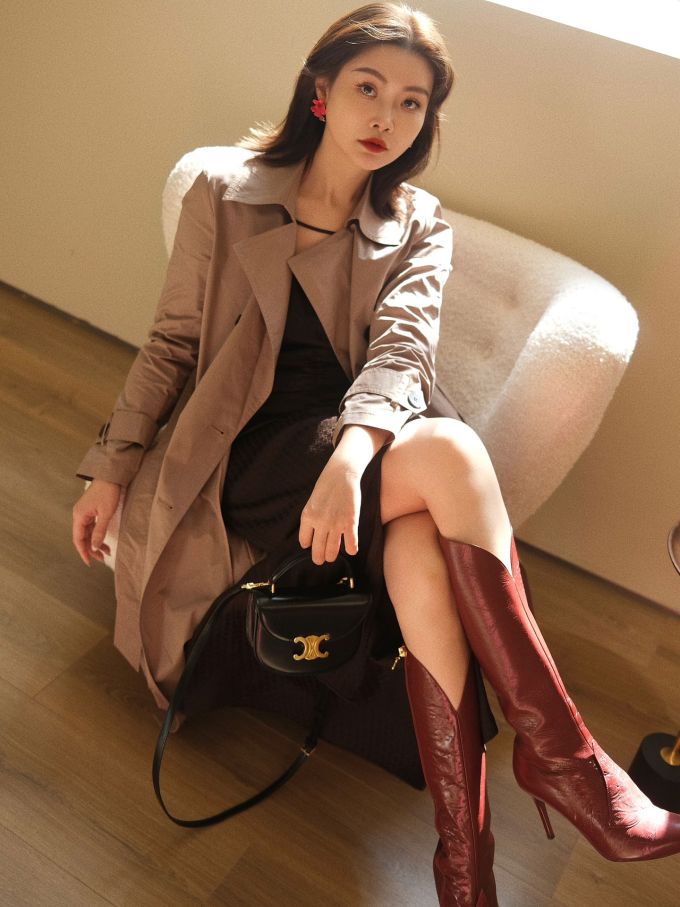 H型 翻驳领 焦糖咖啡褐 巧克力棕色 基础扣饰 都市休闲 都市 