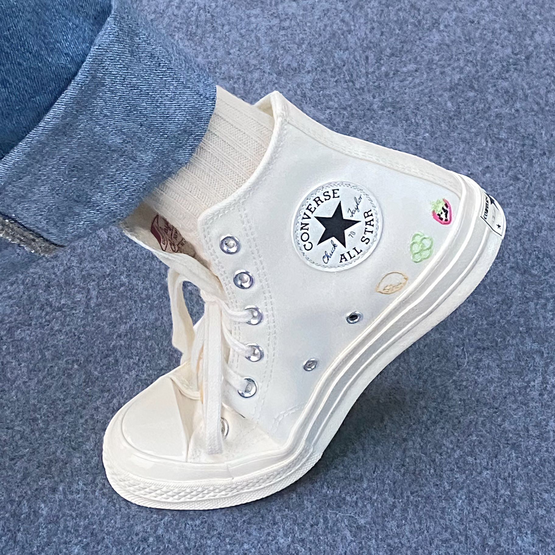 平底 圆头 高帮 系带 深口鞋  - VALI鞋履AI设计主图