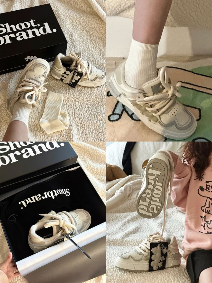 圆头 低帮 系带 深口鞋 皮革 