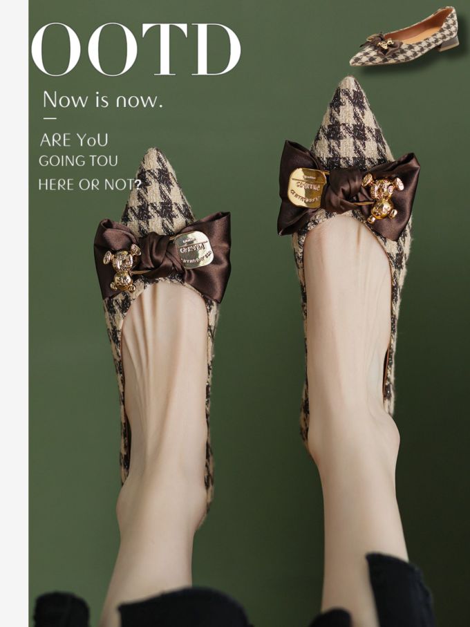 尖头 低帮 一脚蹬 浅口鞋 