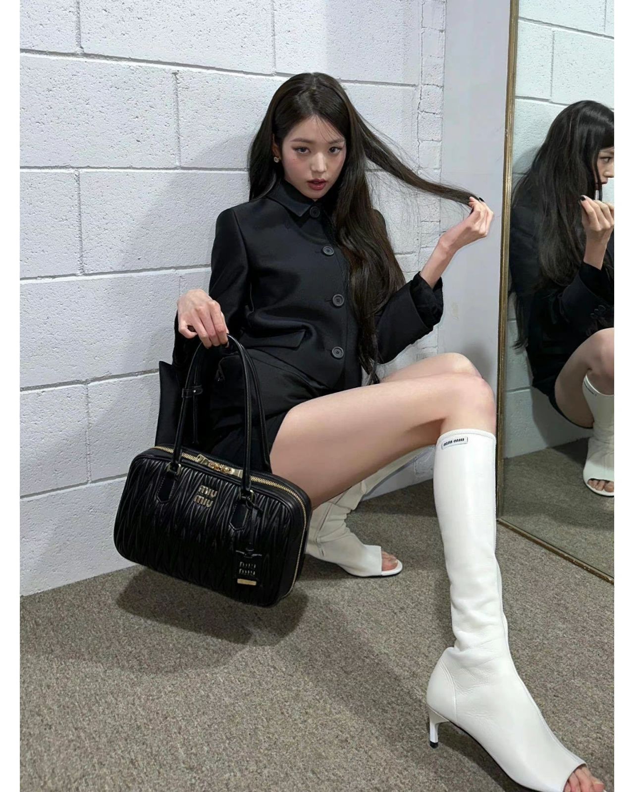 细跟 中跟 中筒 皮革  - VALI鞋履AI设计主图