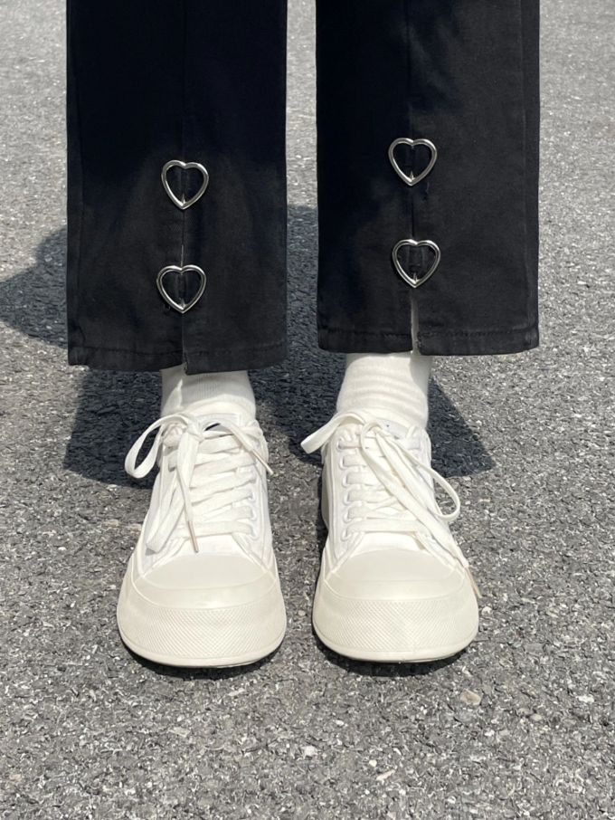 圆头 低帮 系带 深口鞋 