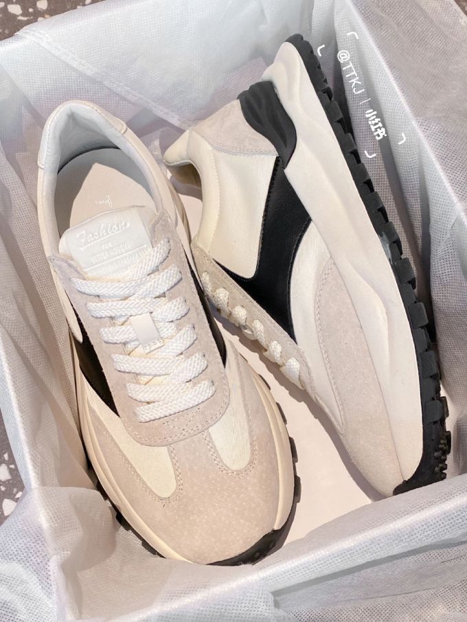 圆头 低帮 系带 深口鞋 