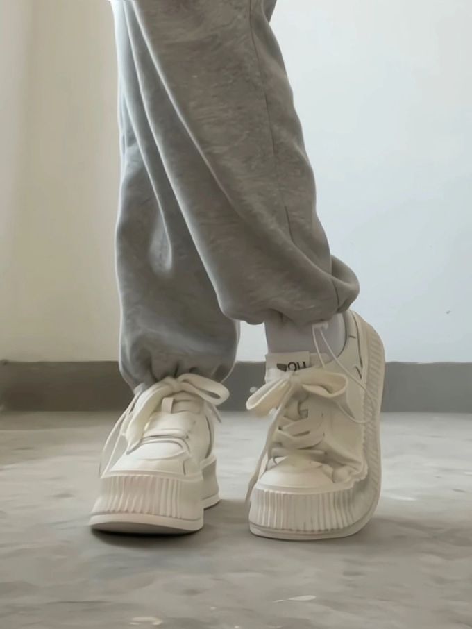 圆头 松紧带 深口鞋 皮革 