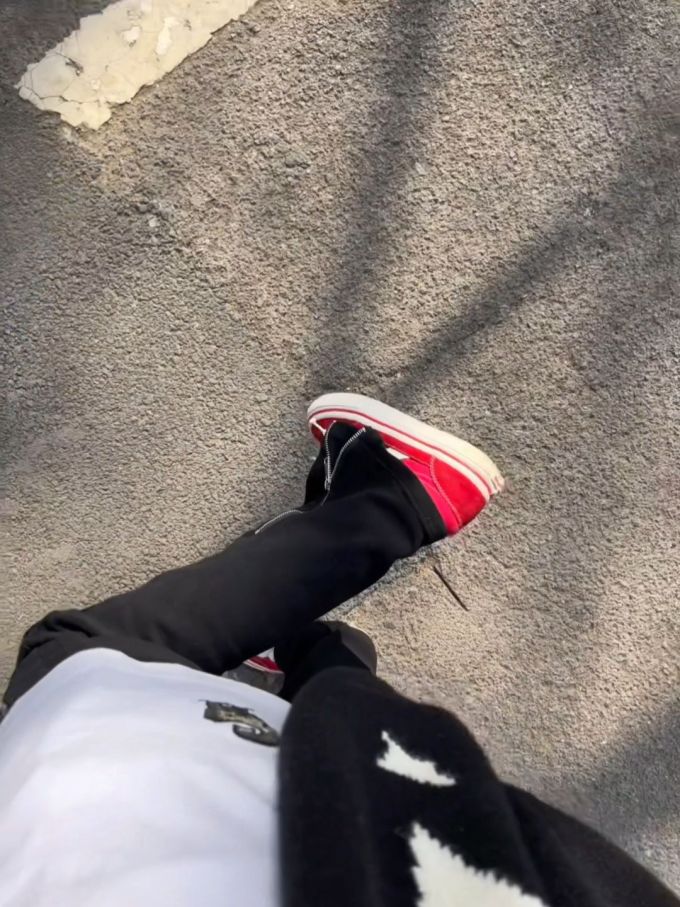 厚底 中帮 皮革 