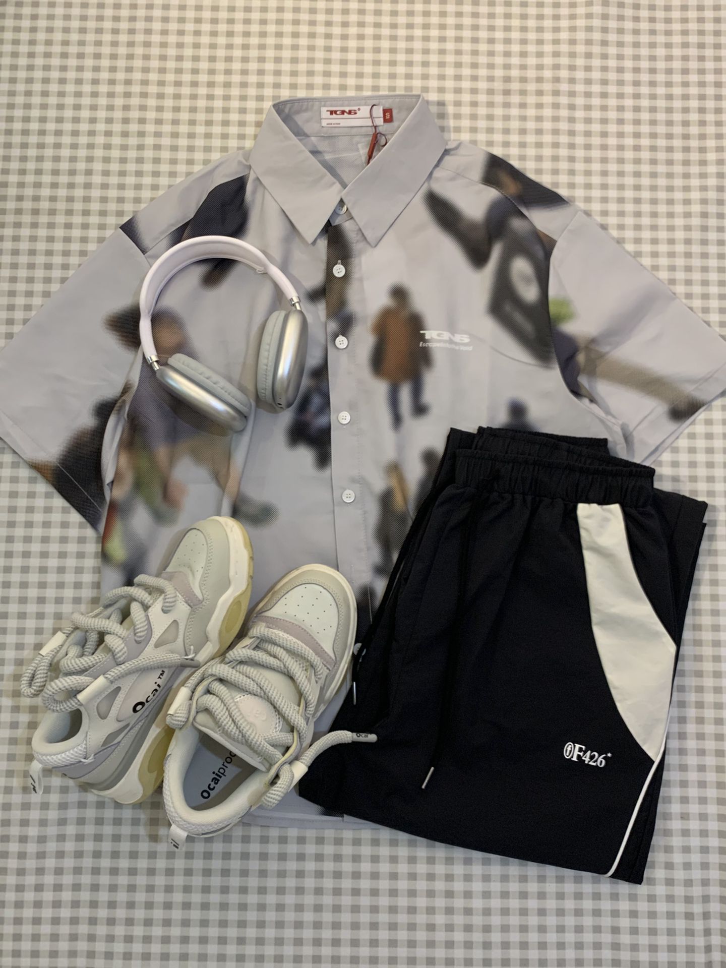 棉麻 H型 衬衫领 踢踏舞鞋色 细雨色 鸽羽色 基础扣饰  - VALI鞋履AI设计主图