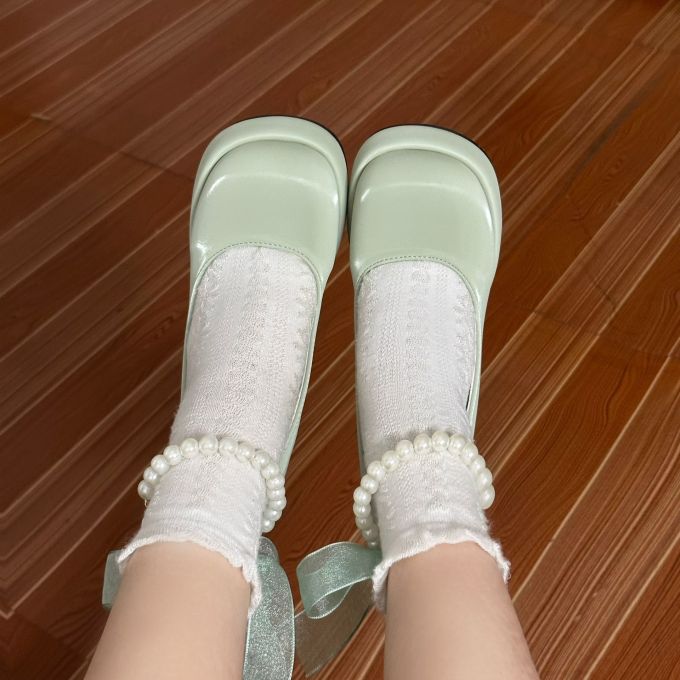 圆头 低帮 中口鞋 皮革 