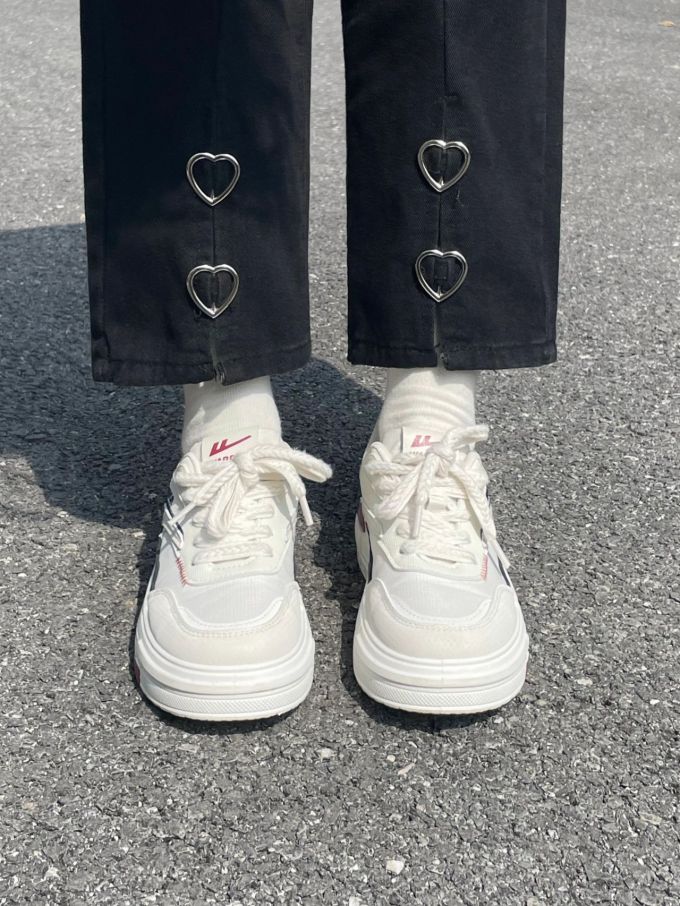 圆头 中帮 系带 深口鞋 