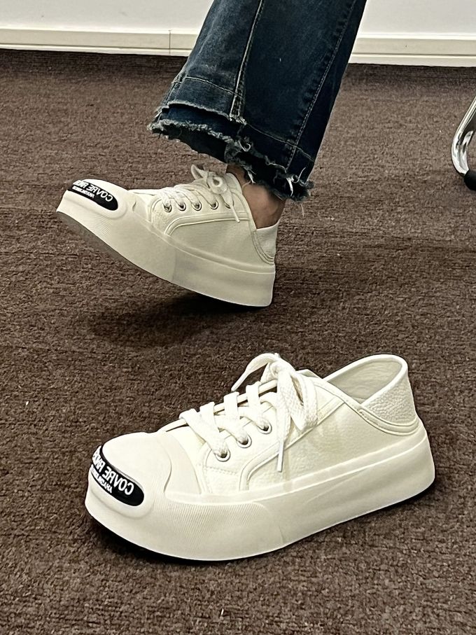 平底 圆头 低帮 系带 深口鞋 蕾丝 