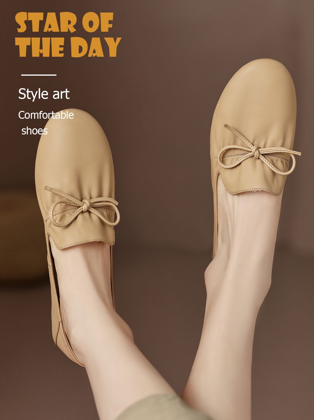 方头 低帮 一脚蹬 深口鞋 皮革  - VALI鞋履AI设计主图