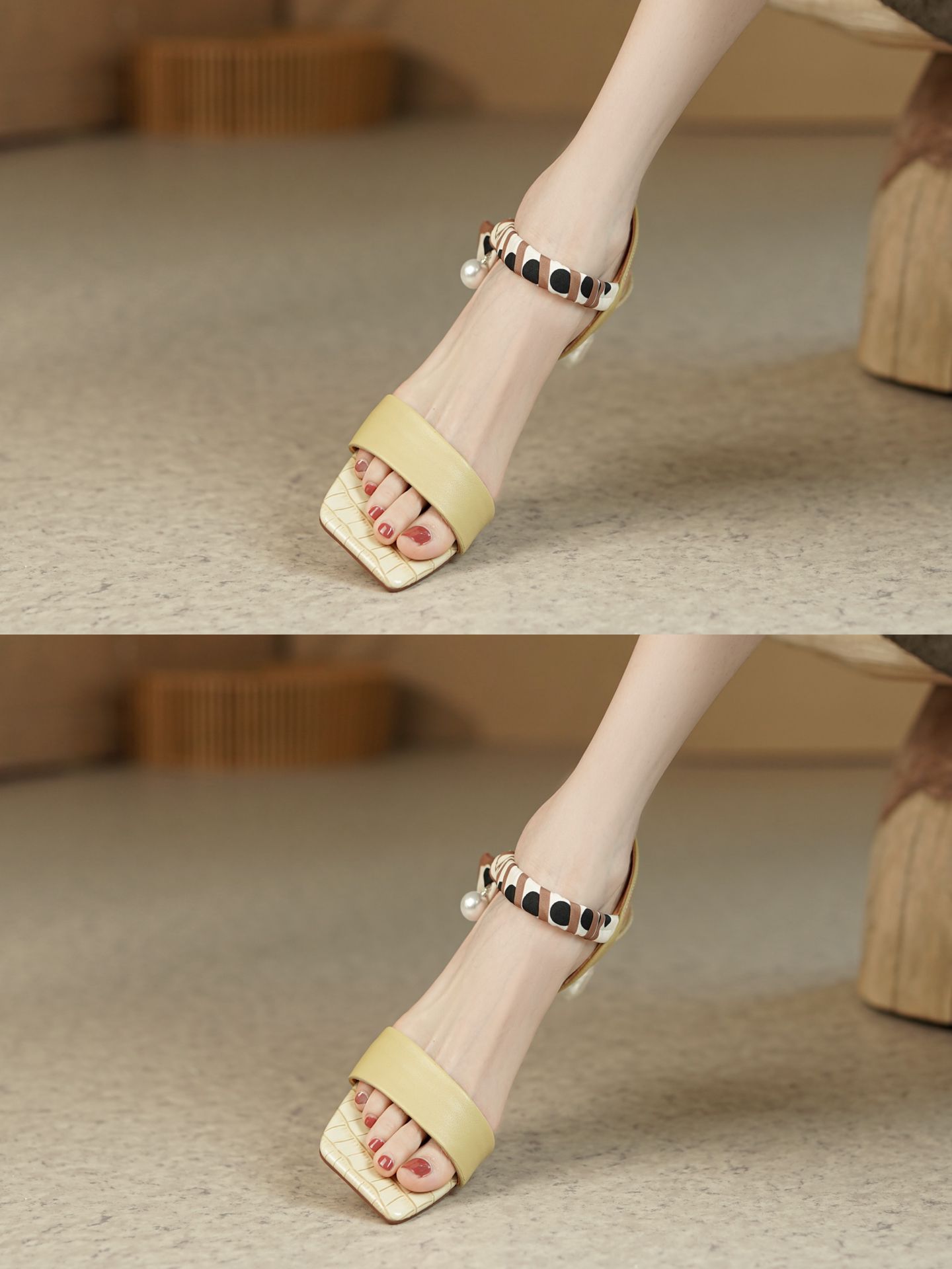 方头 袢扣 皮革  - VALI鞋履AI设计主图