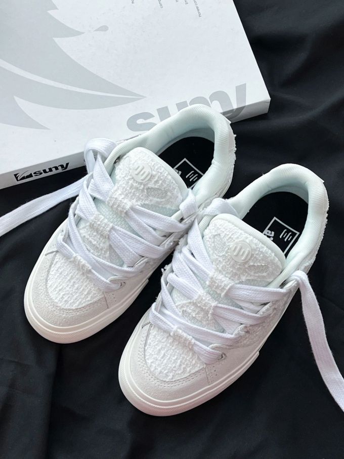 圆头 低帮 系带 深口鞋 