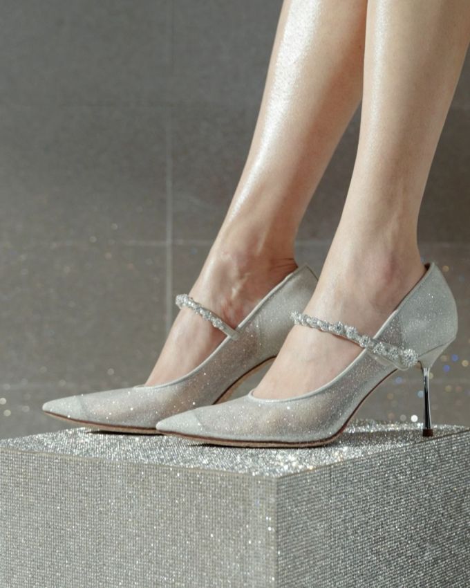 细跟 高跟 尖头 低帮 一脚蹬 浅口鞋 