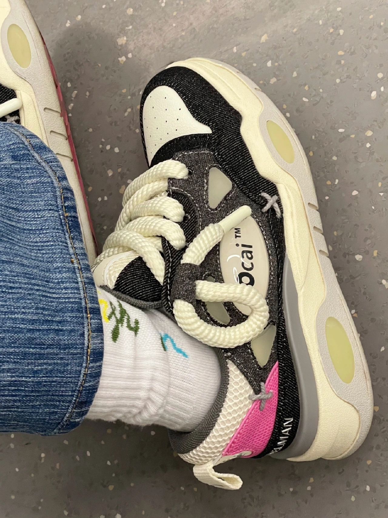 厚底 圆头 低帮 系带 深口鞋  - VALI鞋履AI设计主图