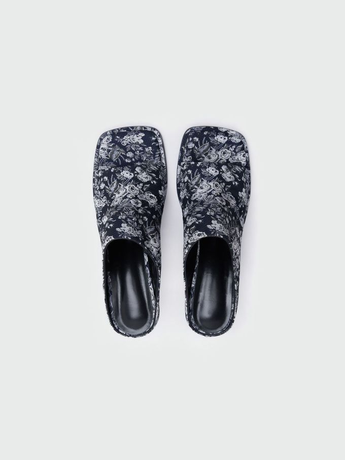 方头 一脚蹬 深口鞋 