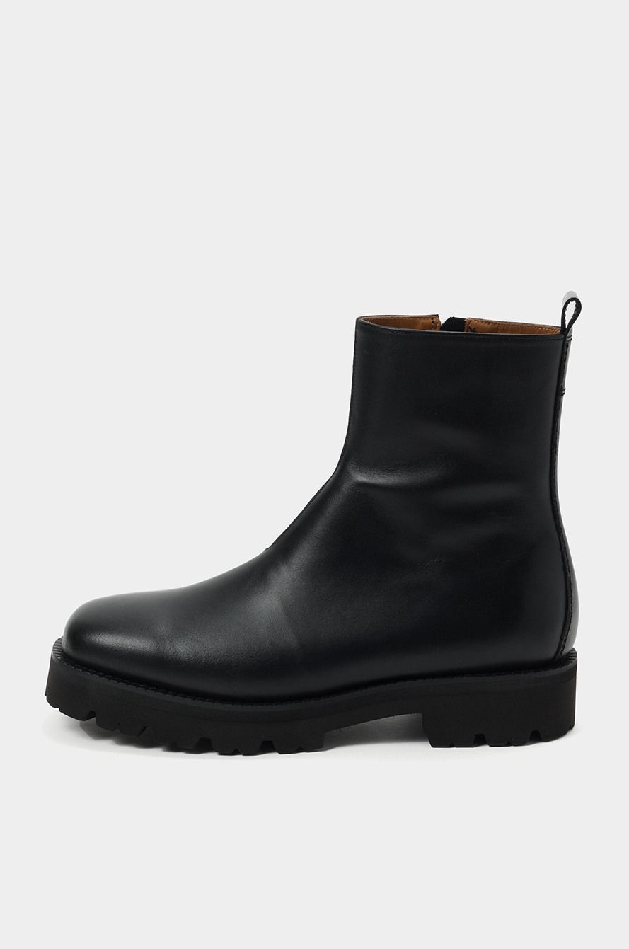 粗跟 中跟 低筒 皮革  - VALI鞋履AI设计主图