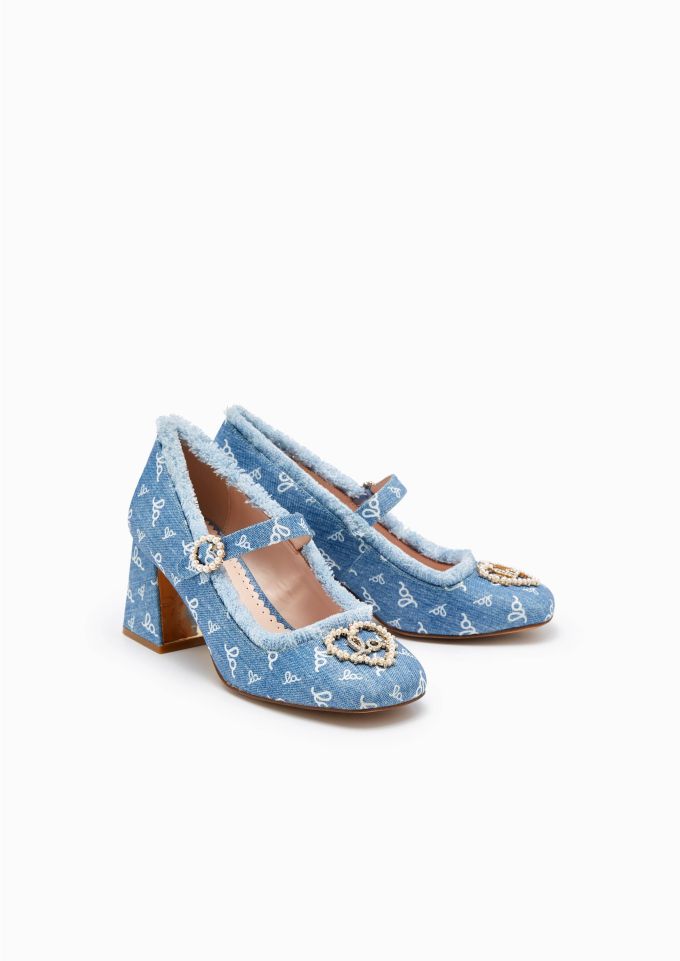 粗跟 高跟 圆头 低帮 袢扣 浅口鞋 