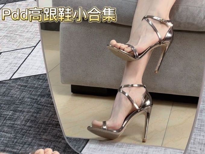 高跟 袢扣 皮革 