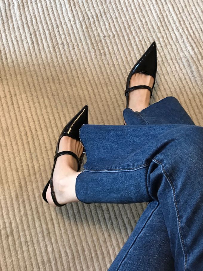 尖头 低帮 浅口鞋 皮革 