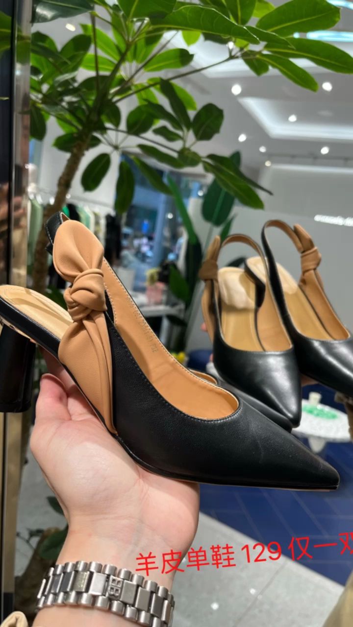 尖头 低帮 一脚蹬 浅口鞋 皮革  - VALI鞋履AI设计主图