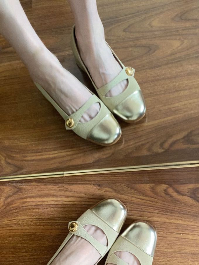 圆头 低帮 袢扣 浅口鞋 