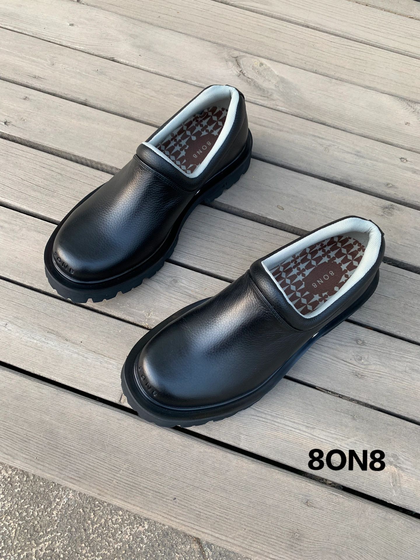 平底 圆头 低帮 一脚蹬 深口鞋 皮革  - VALI鞋履AI设计主图