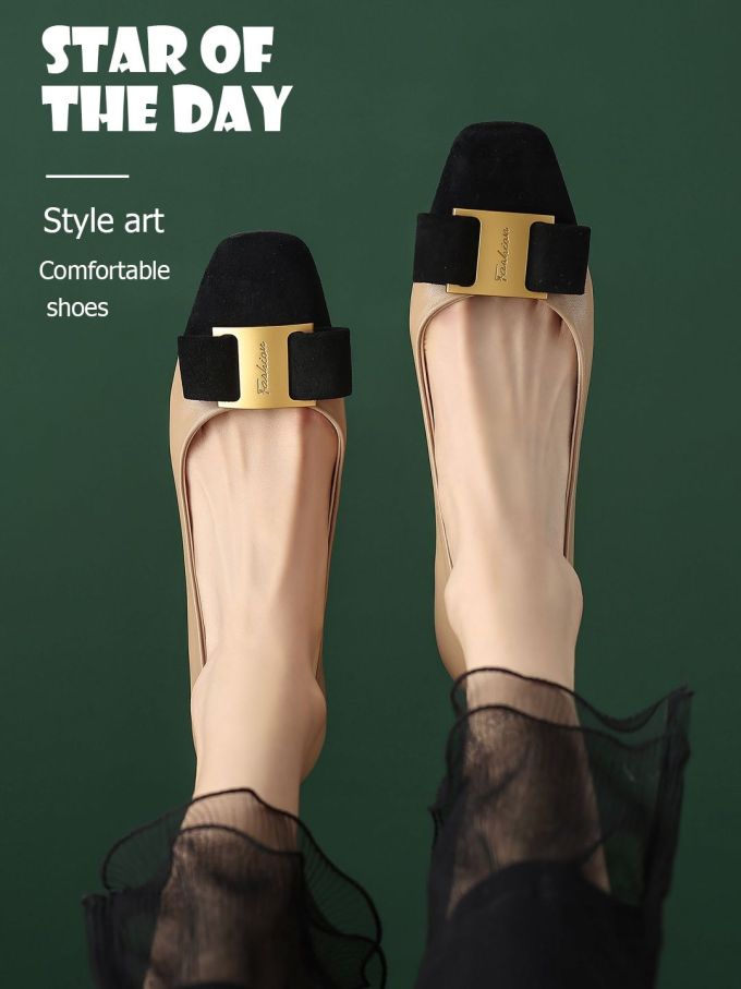 圆头 低帮 一脚蹬 浅口鞋 