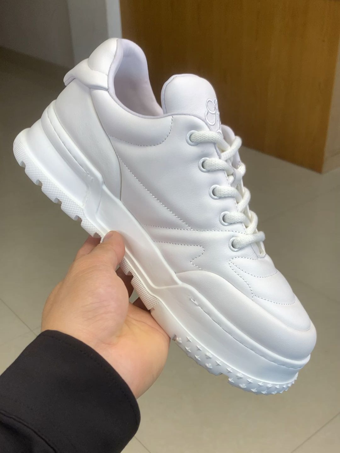 厚底 圆头 低帮 系带 深口鞋 皮革  - VALI鞋履AI设计主图