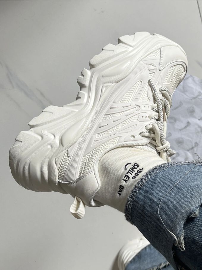 厚底 圆头 低帮 系带 深口鞋 