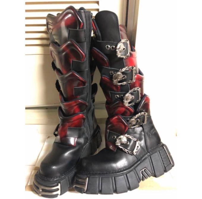 圆头 中筒 皮革 